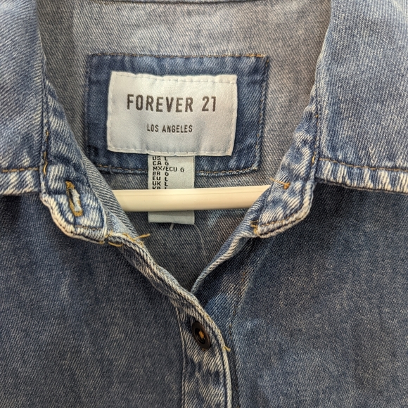 Forever 21 - Denim Woven Shirt Dress - Picture 5 of 12